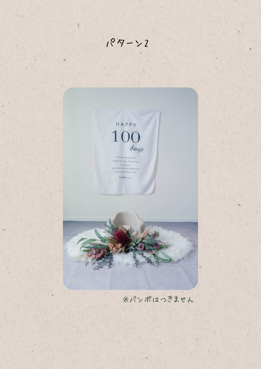 100日祝いフォトSET(リピータ専用)