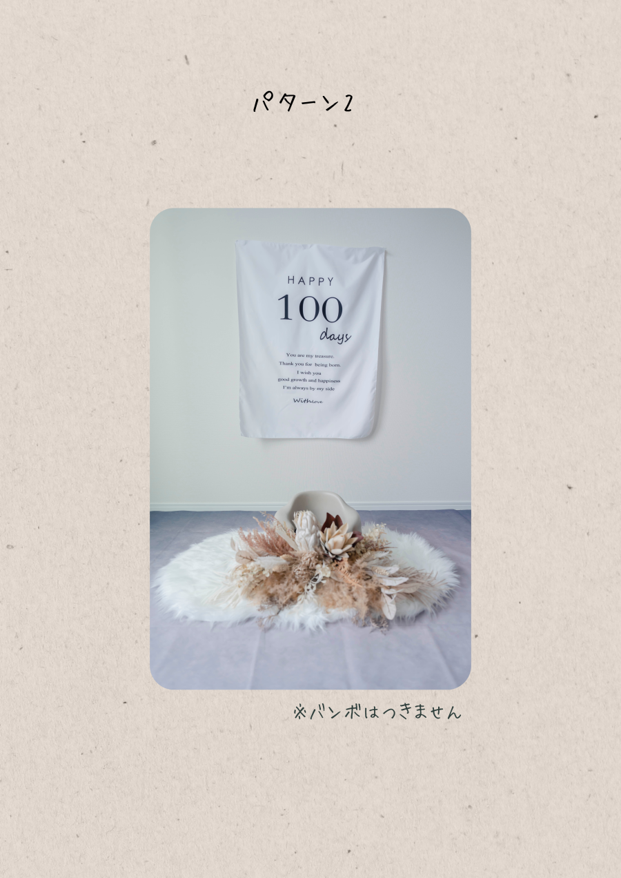 100日祝いフォトSET(リピータ専用)