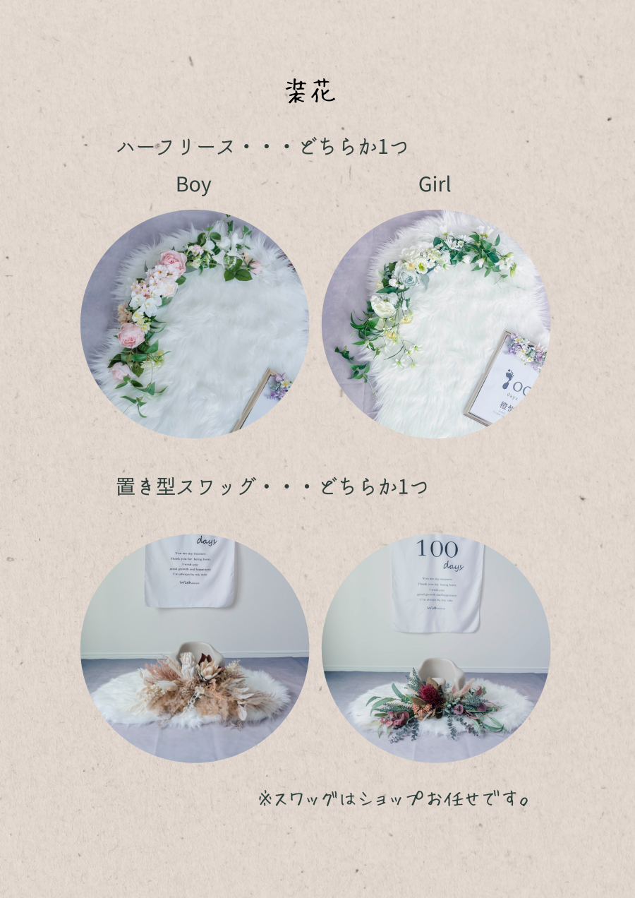 100日祝いフォトSET(リピータ専用)